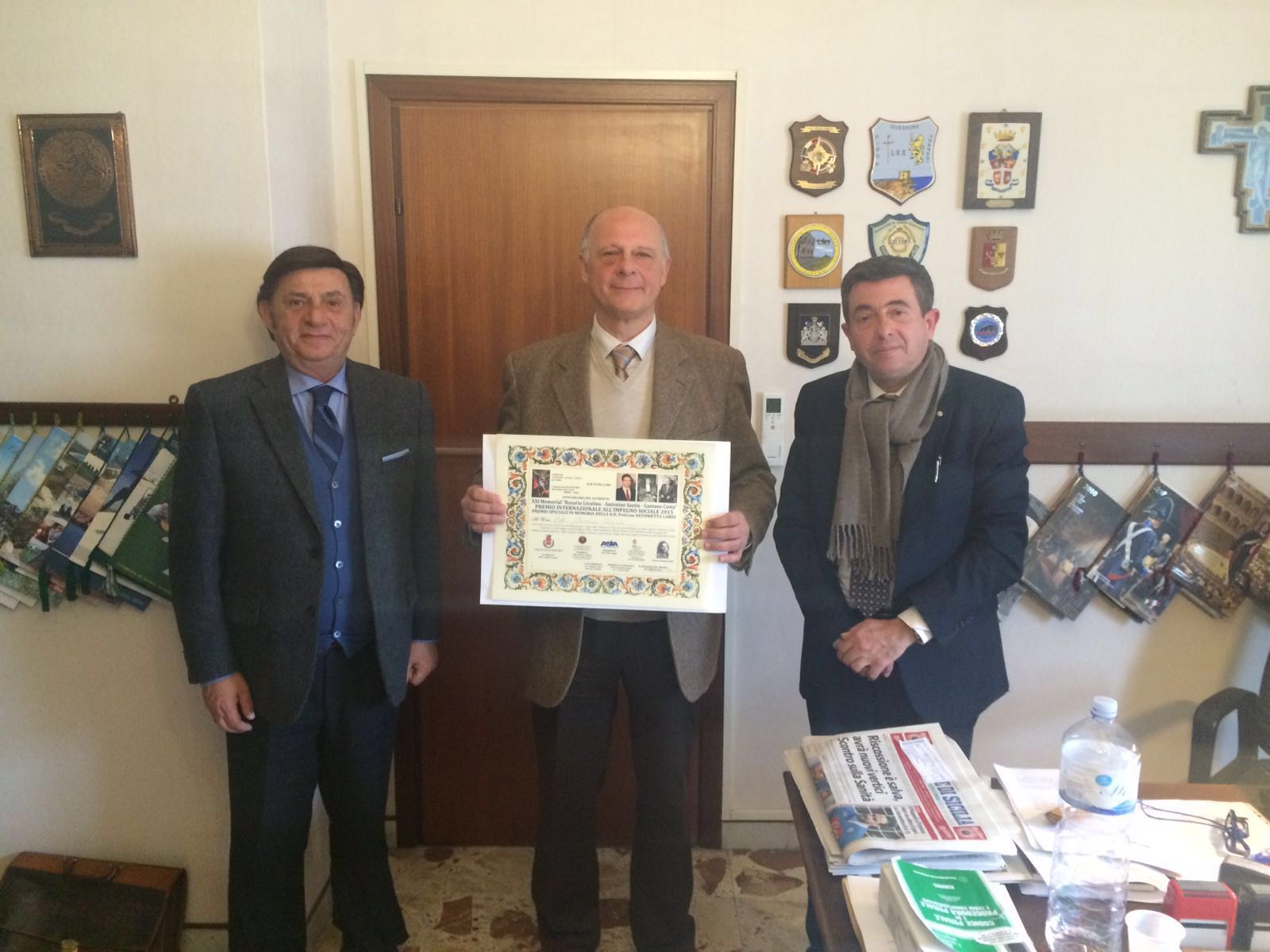 Consegnato il Premio Livatino Saetta Costa al Procuratore Capo di Enna Massimo Palmeri
